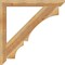 Ekena Millwork Balboa Slat Rough Sawn Bracket, Western Red Cedar, 4"W x 42"D x 42"H BKT04X42X42BOA06RWR - alternate 2